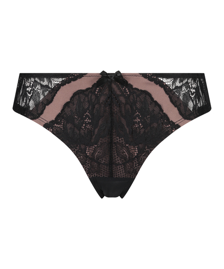 Brasiliansk trusse med h&oslash;j benudsk&aelig;ring Kimberley, sort