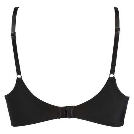 Satin Fleece formst&oslash;bt b&oslash;jle-bh, Sort