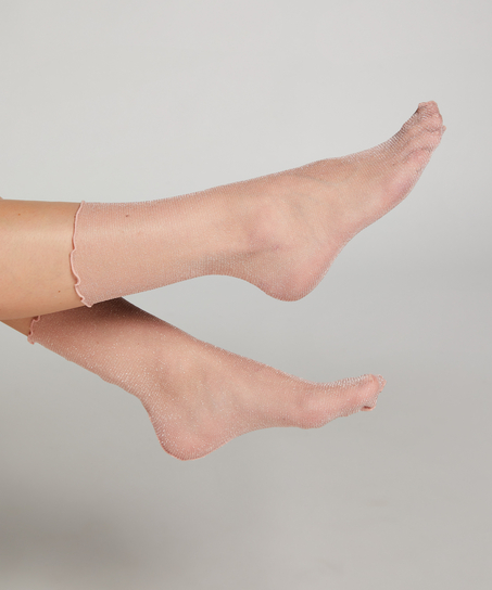 Strømper Glitter, pink