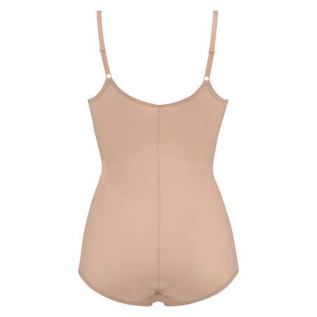 Opstrammende body med bølget kant - Level 3, Beige