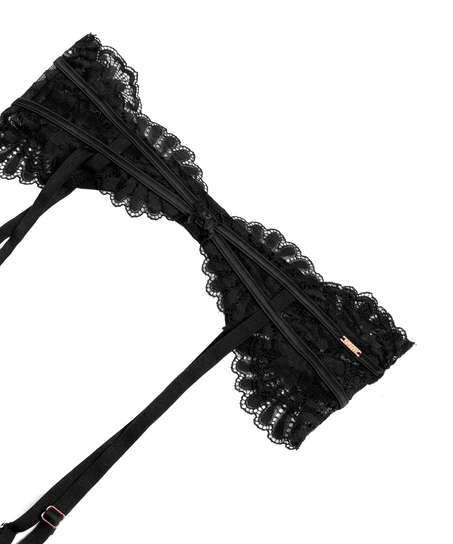 Strømpebånd Poppy, Sort