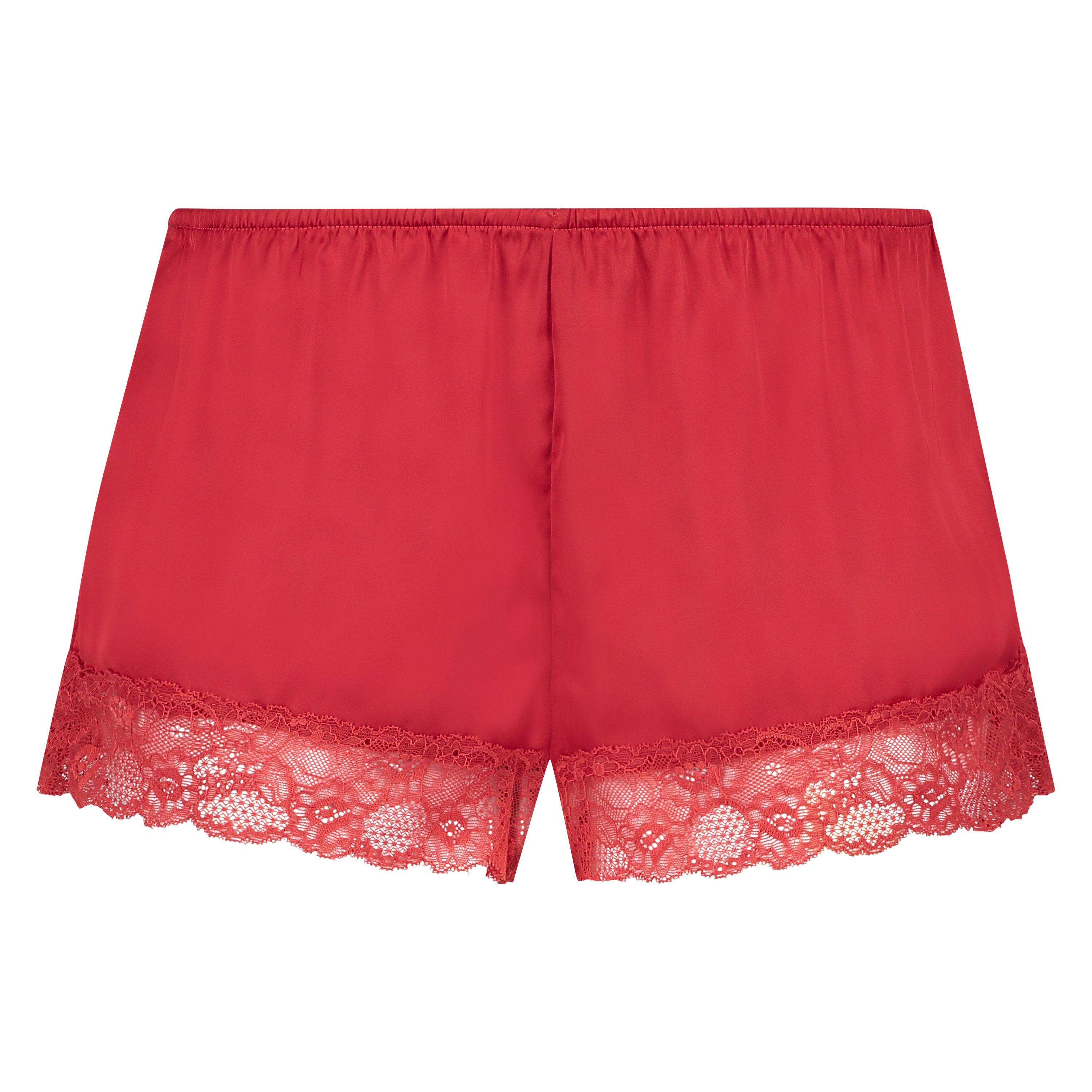 Pyjamasshorts Satin, R&oslash;d, main