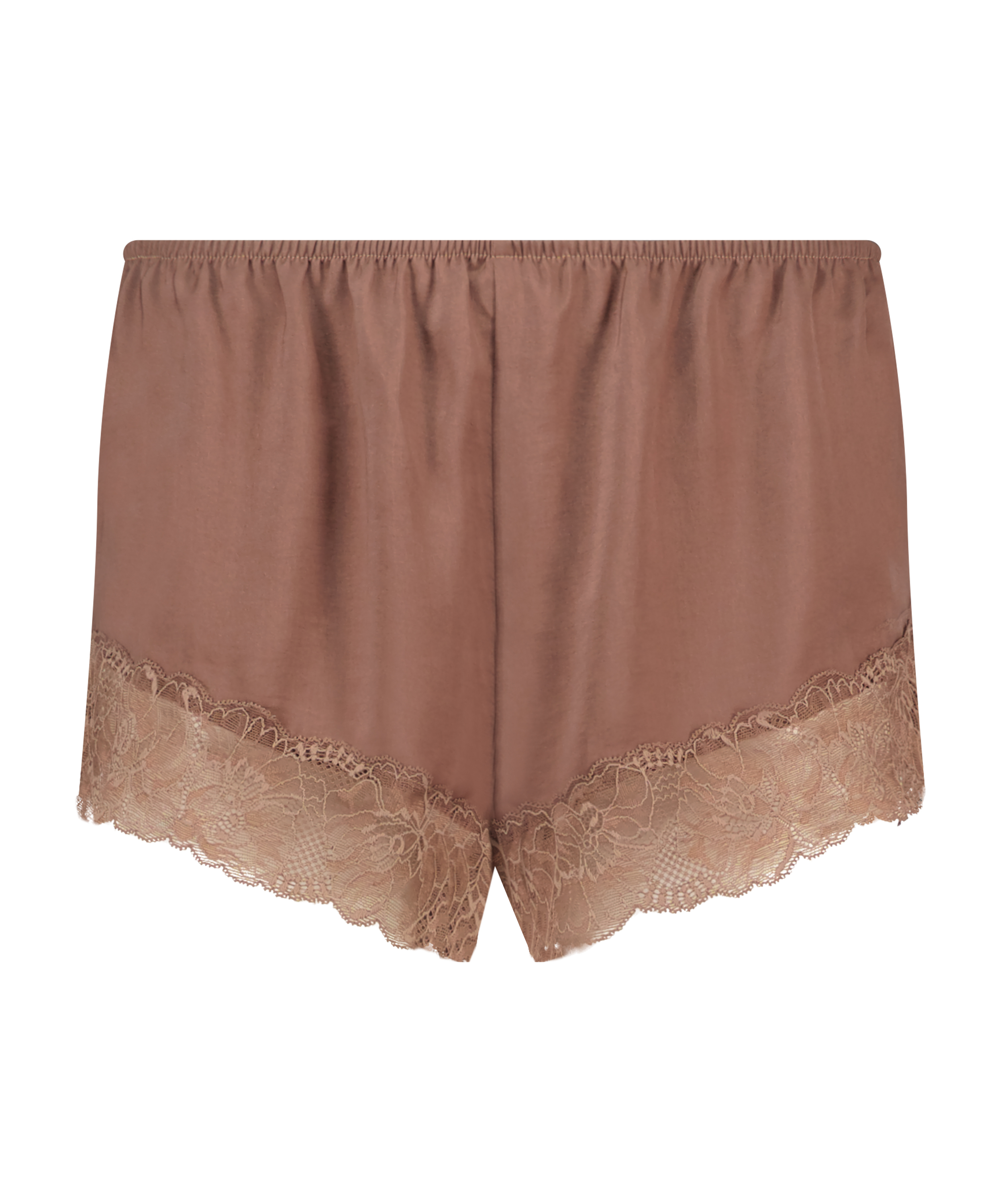Shorts Satin, Brown, main