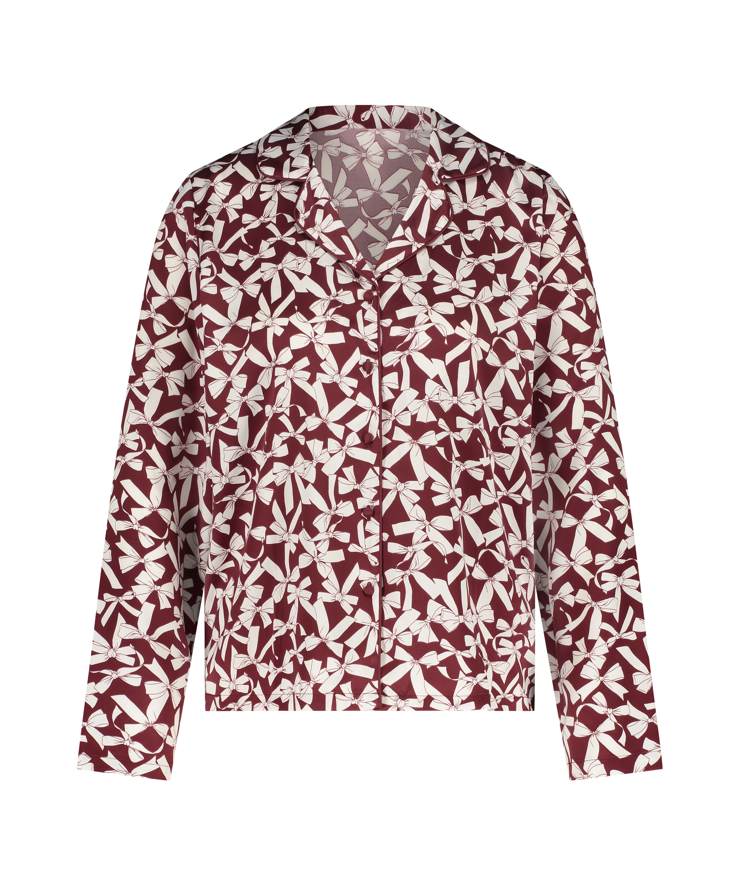 Lang&aelig;rmet satinjakke, R&oslash;d, main