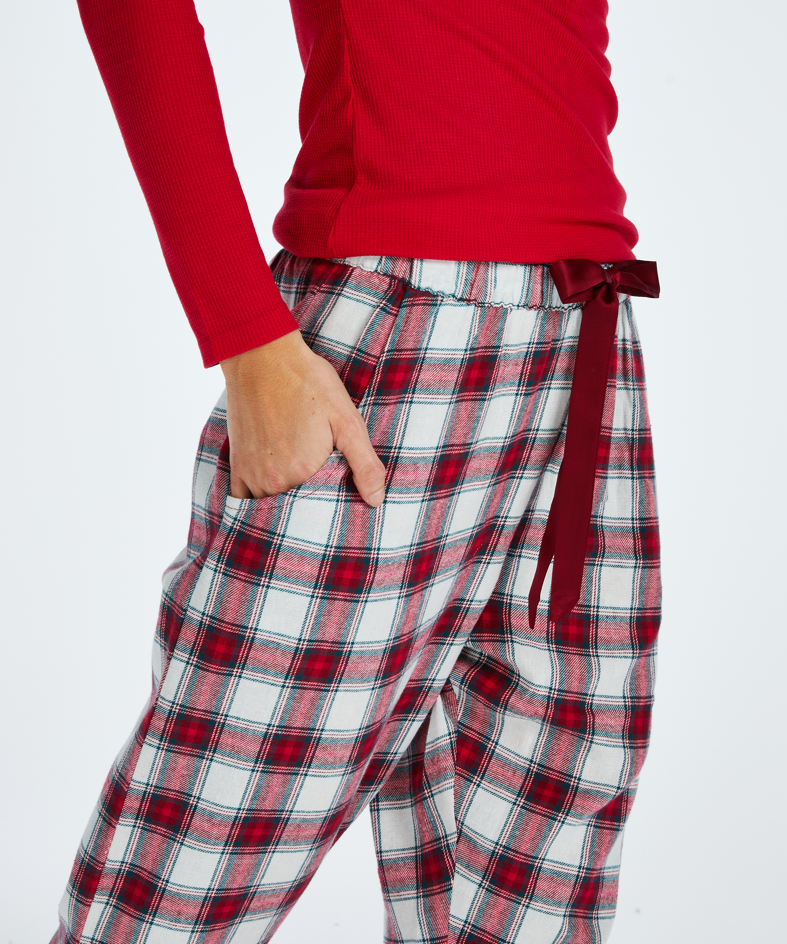 Twill ternede pyjamasbukser for 239.99DKK - Underdele Hunkemöller