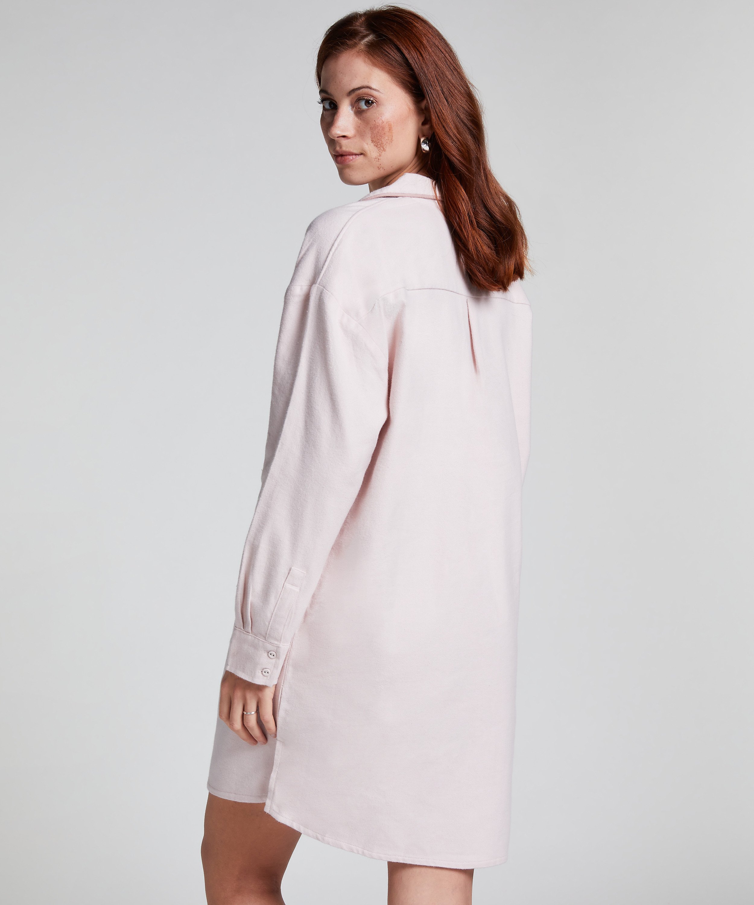 Natkjole flonel, Lilla, main