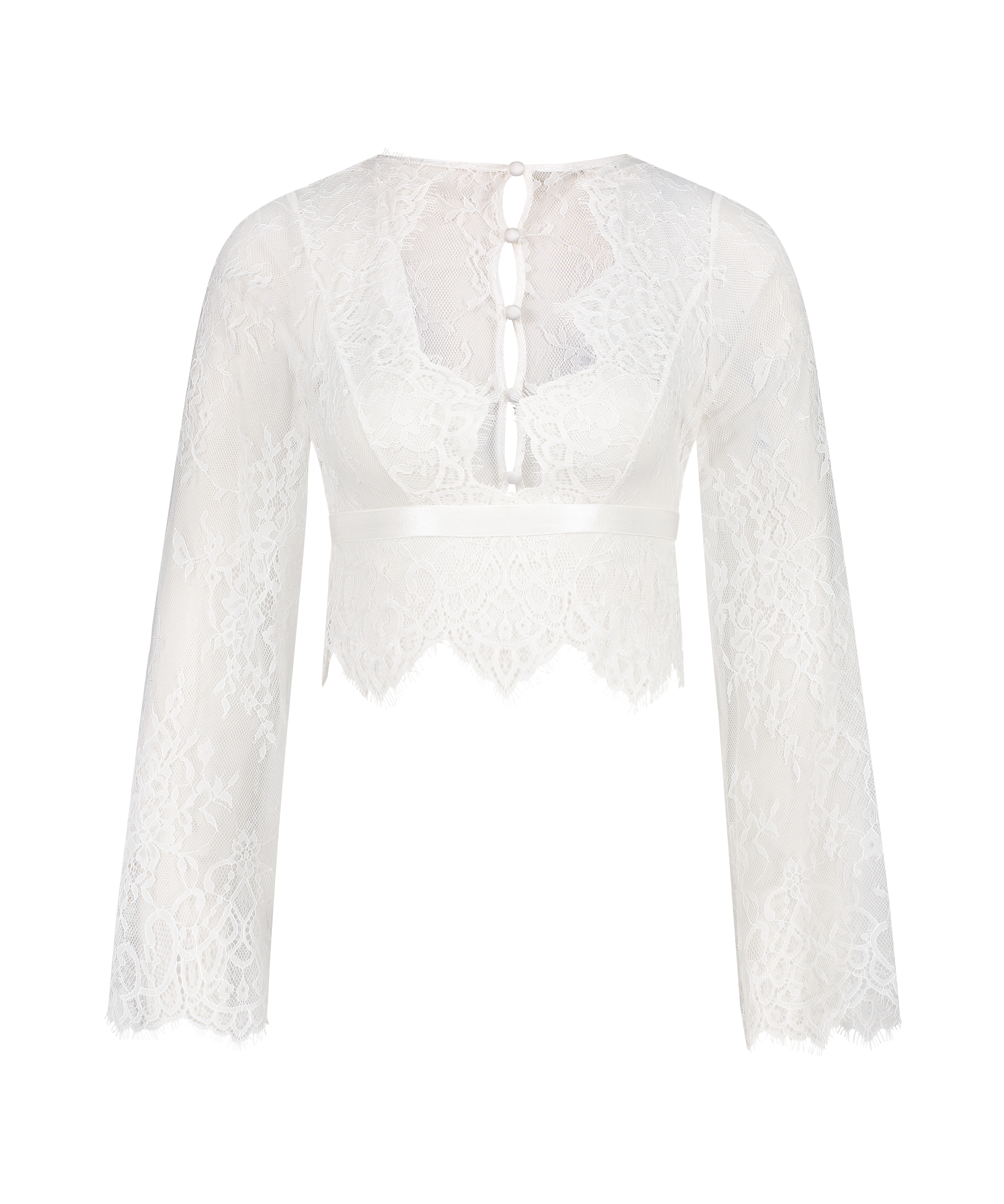 Top Allover Lace, hvid, main