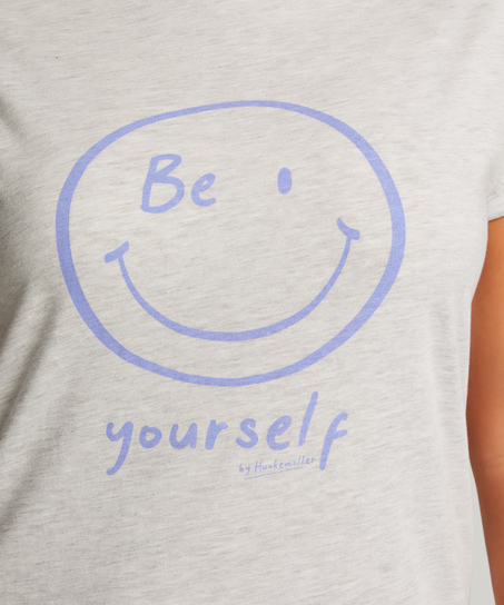 Natskjorte rund hals, Grå