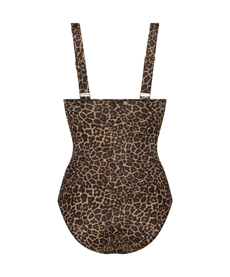 Leopard badedragt, Brown