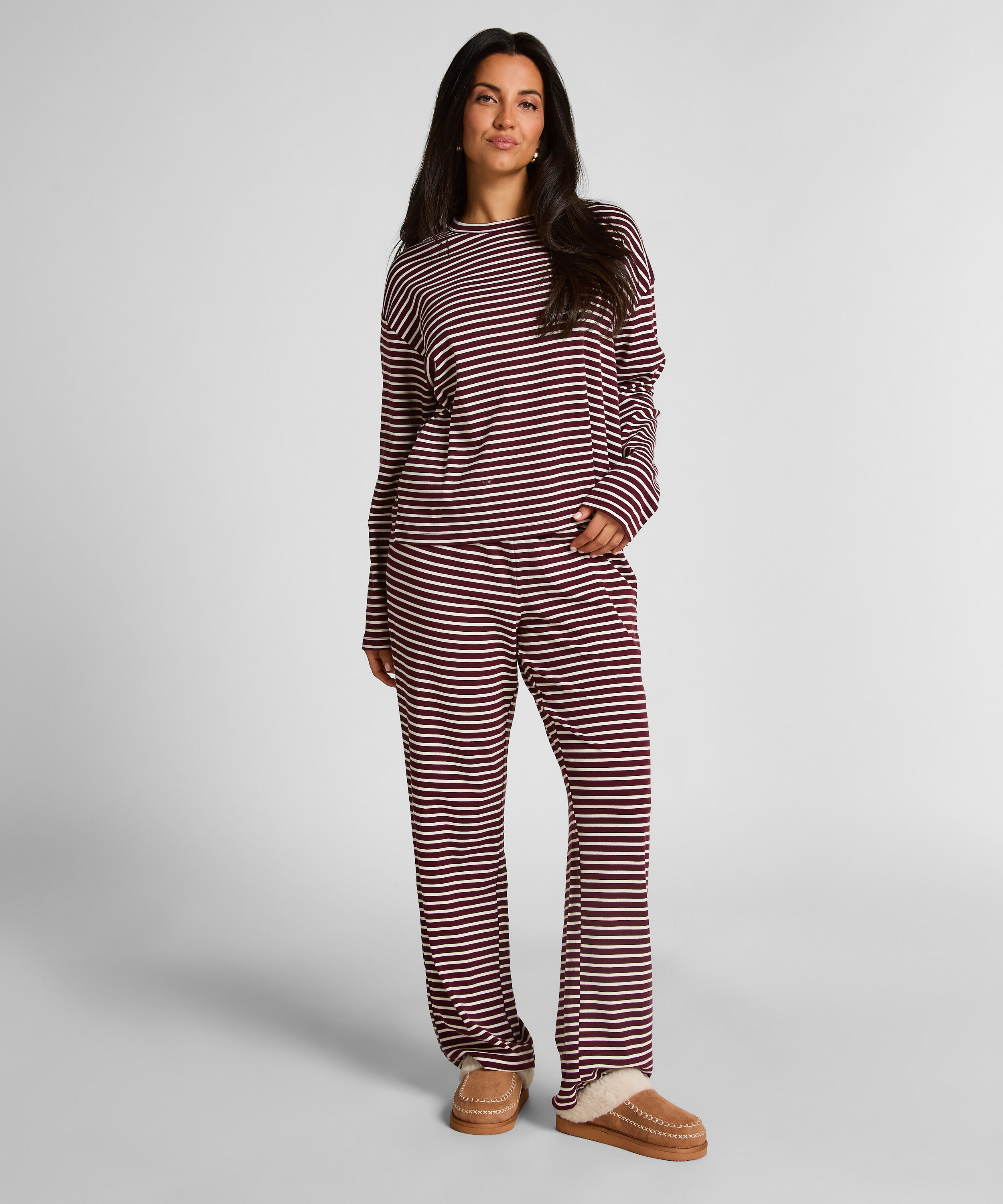 Pyjamas i bomuldsjersey, Lilla