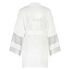 Kimono satin Bridal, Hvid