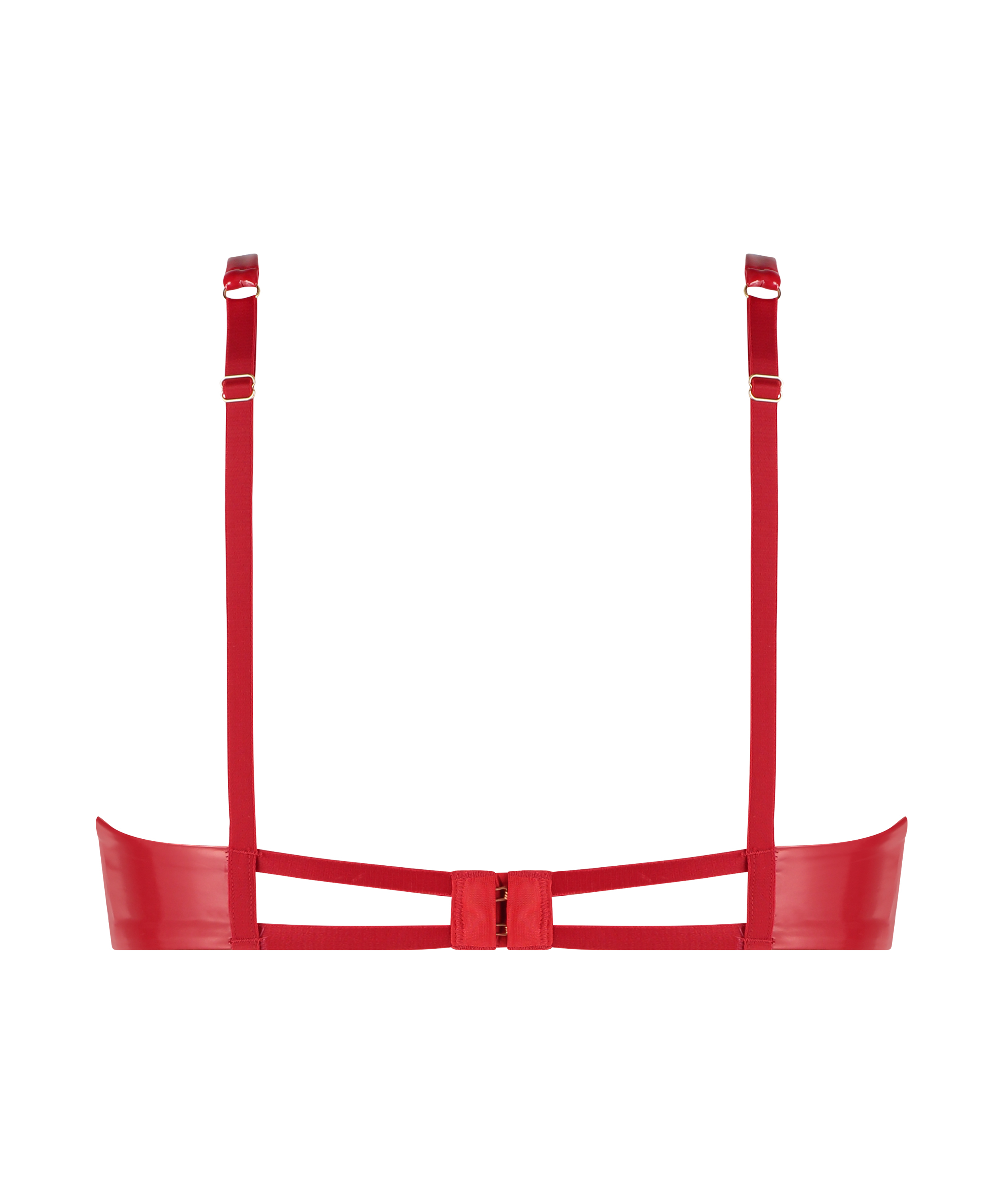 Skålløs ikke-formstøbt bøjle-bh Wilde, Rød, main