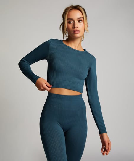 HKMX sømløs sports crop top, Grøn
