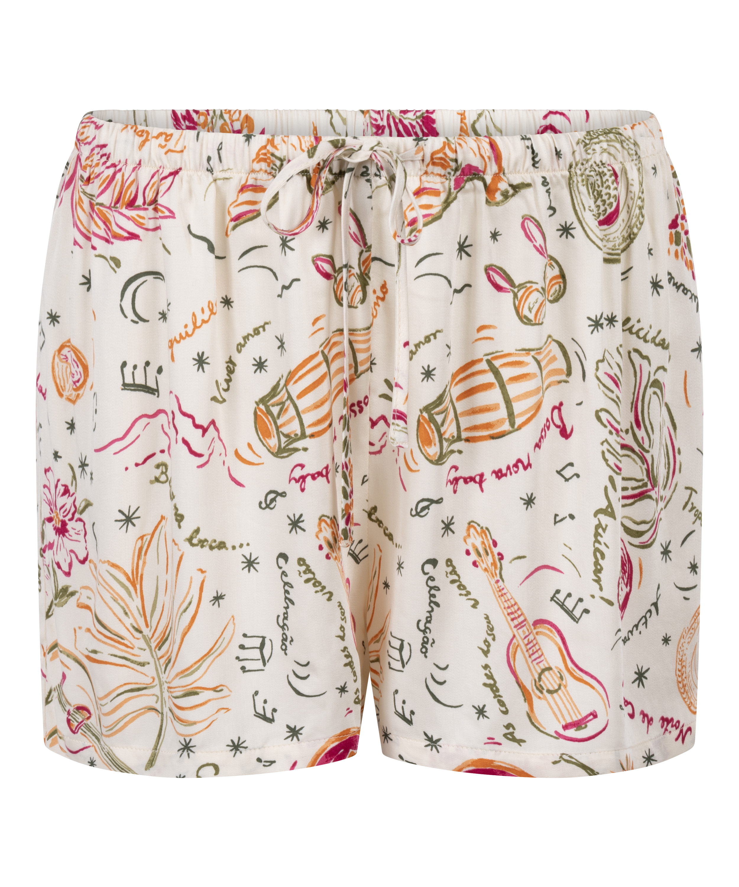 Satinshorts, Hvid, main