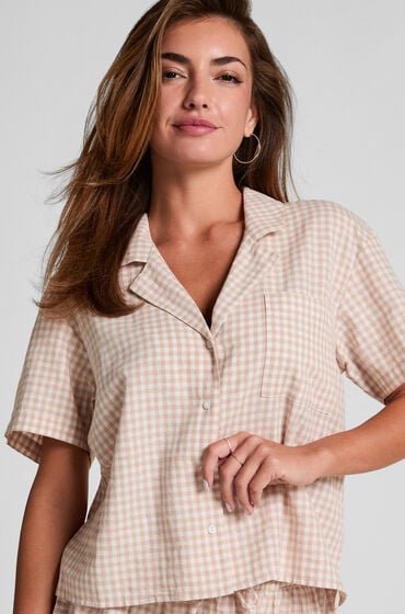 Hunkemöller Jakke ternet hør Hvid