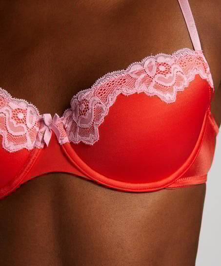 Formstøbt bøjle-bh Lace & Shine, Rød