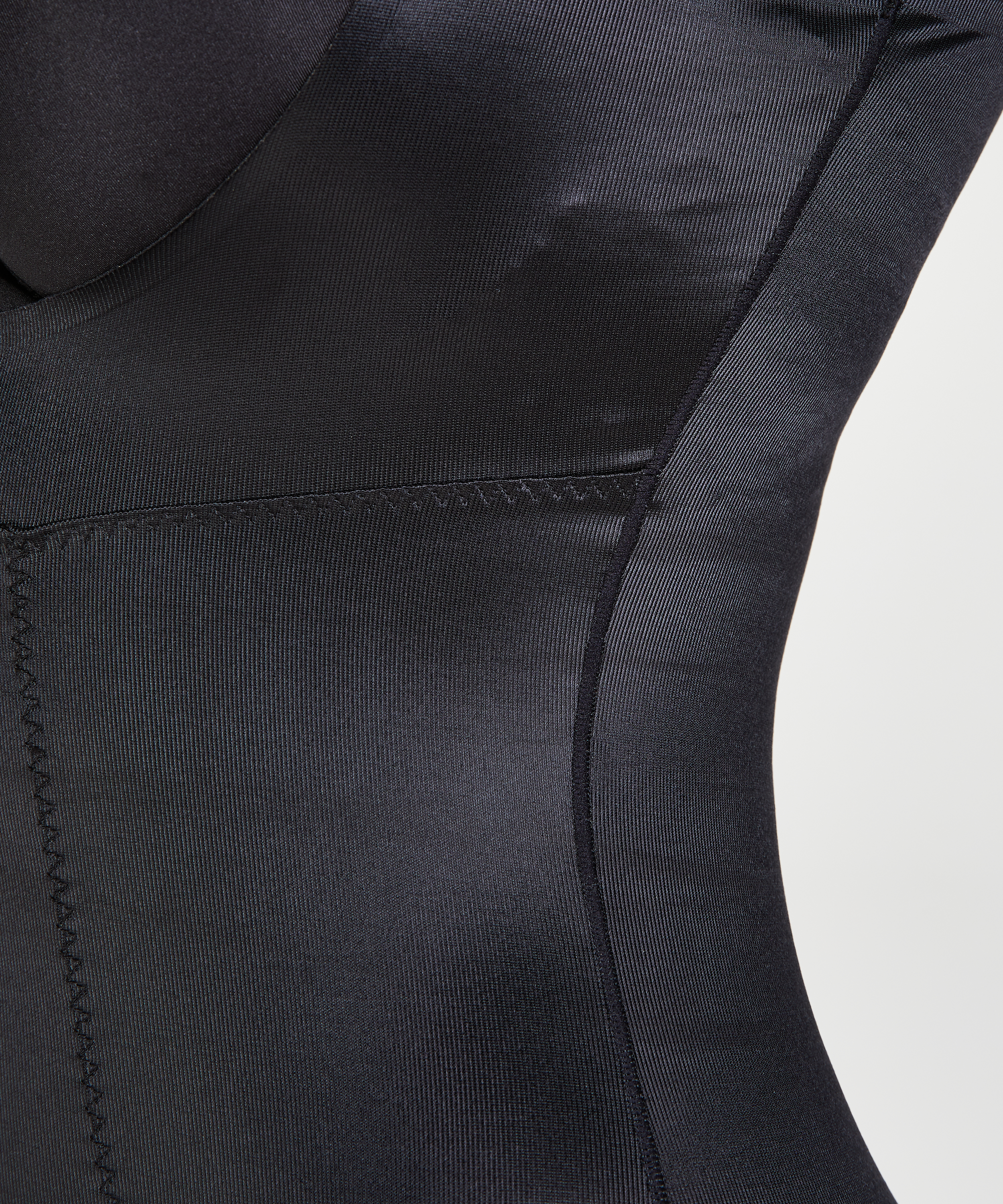 Opstrammende kjole i scuba-stof - Level 3, Sort, main