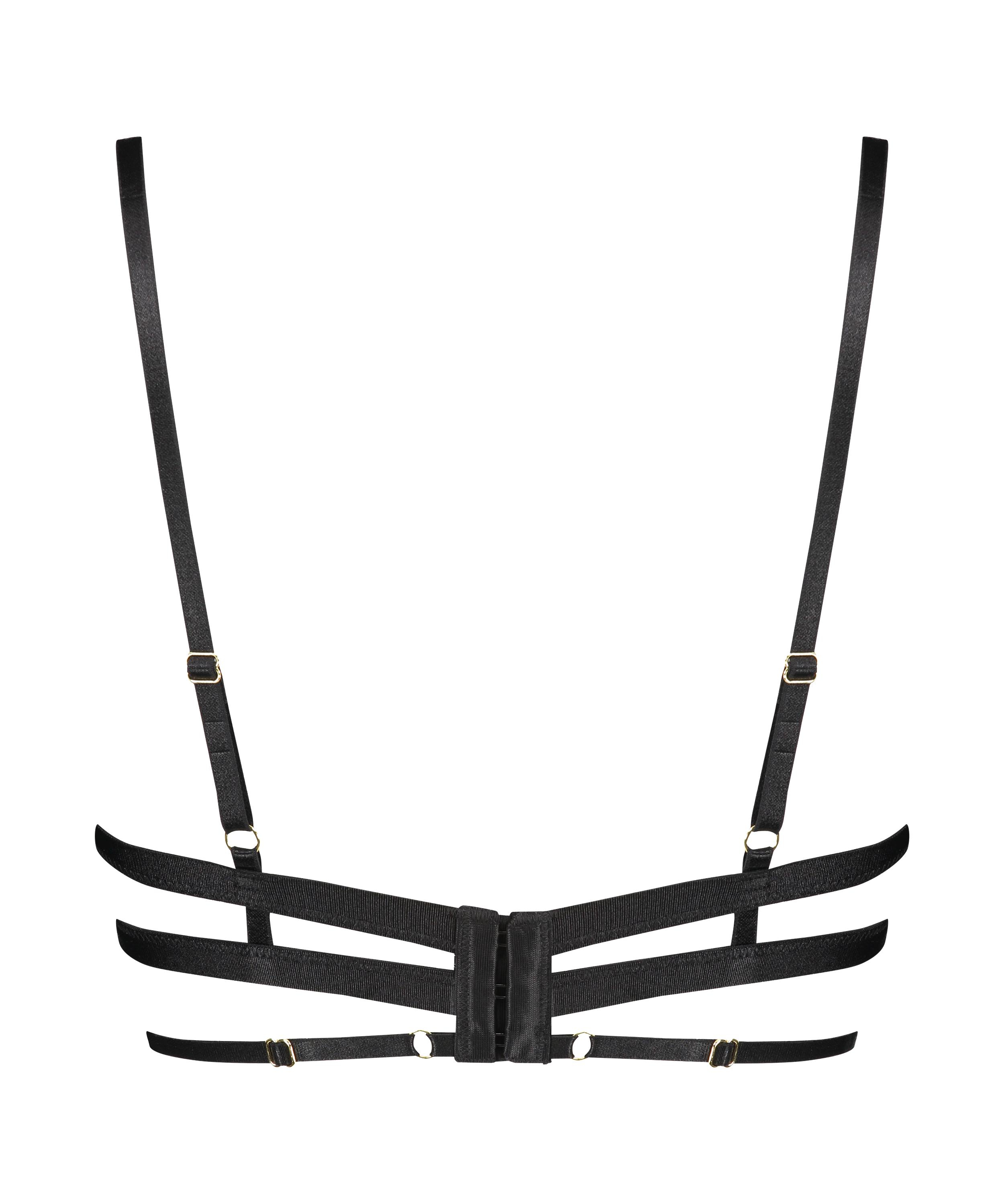 Ikke-formstøbt bøjle-bh Piper, Sort, main