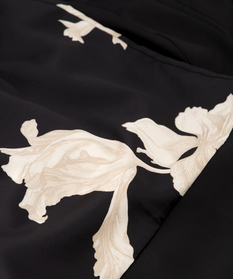 Kimono satin Bloom, Sort