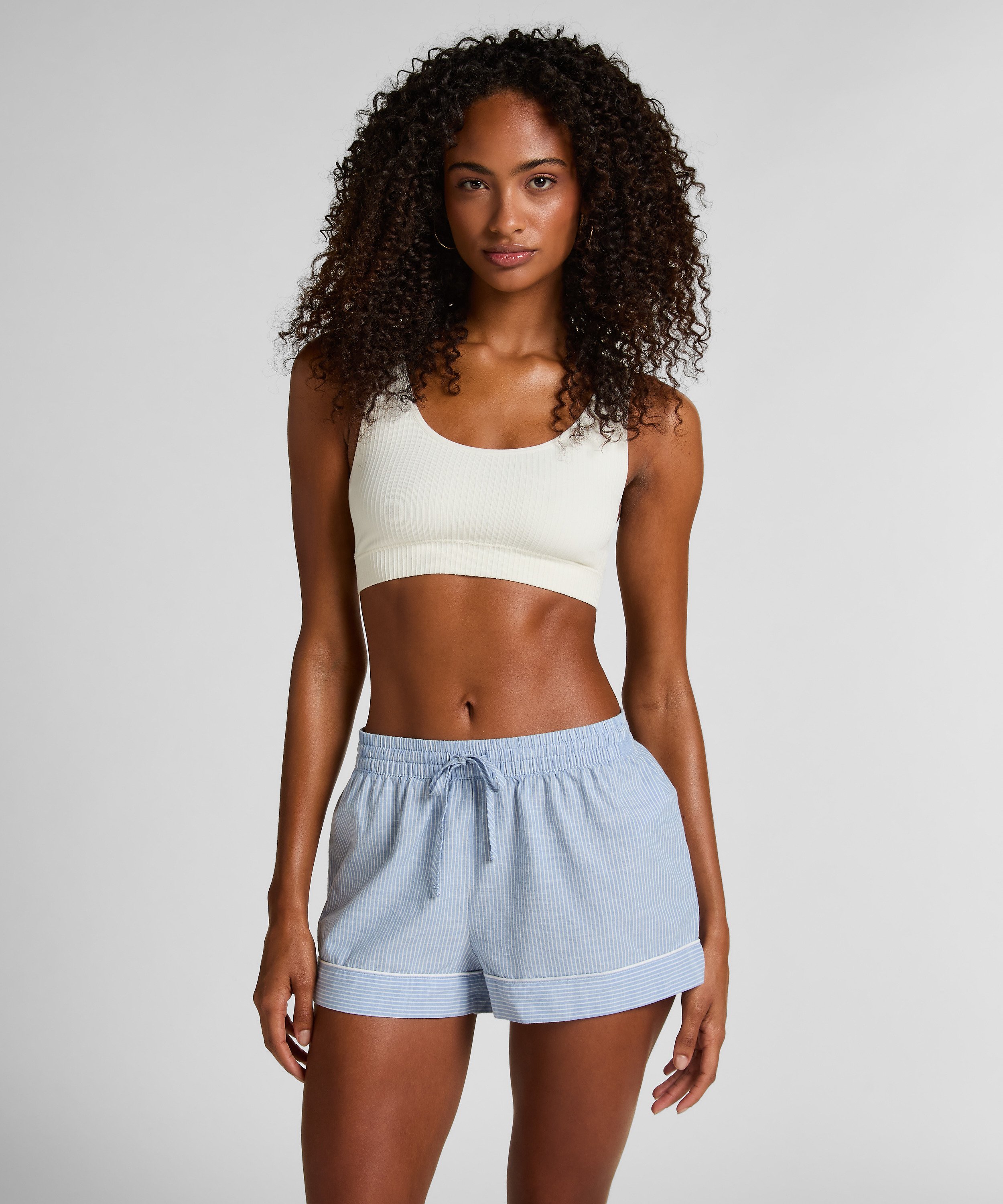 Shorts Cotton, Bl&aring;, main