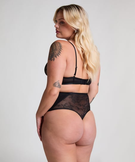 Shaping Blonde g-streng, Sort