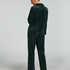 Pyjamasbukser Velour, Grøn