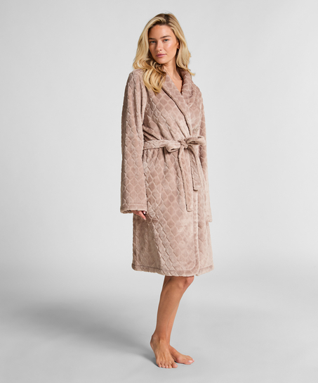 Badekåbe Fleece, Beige