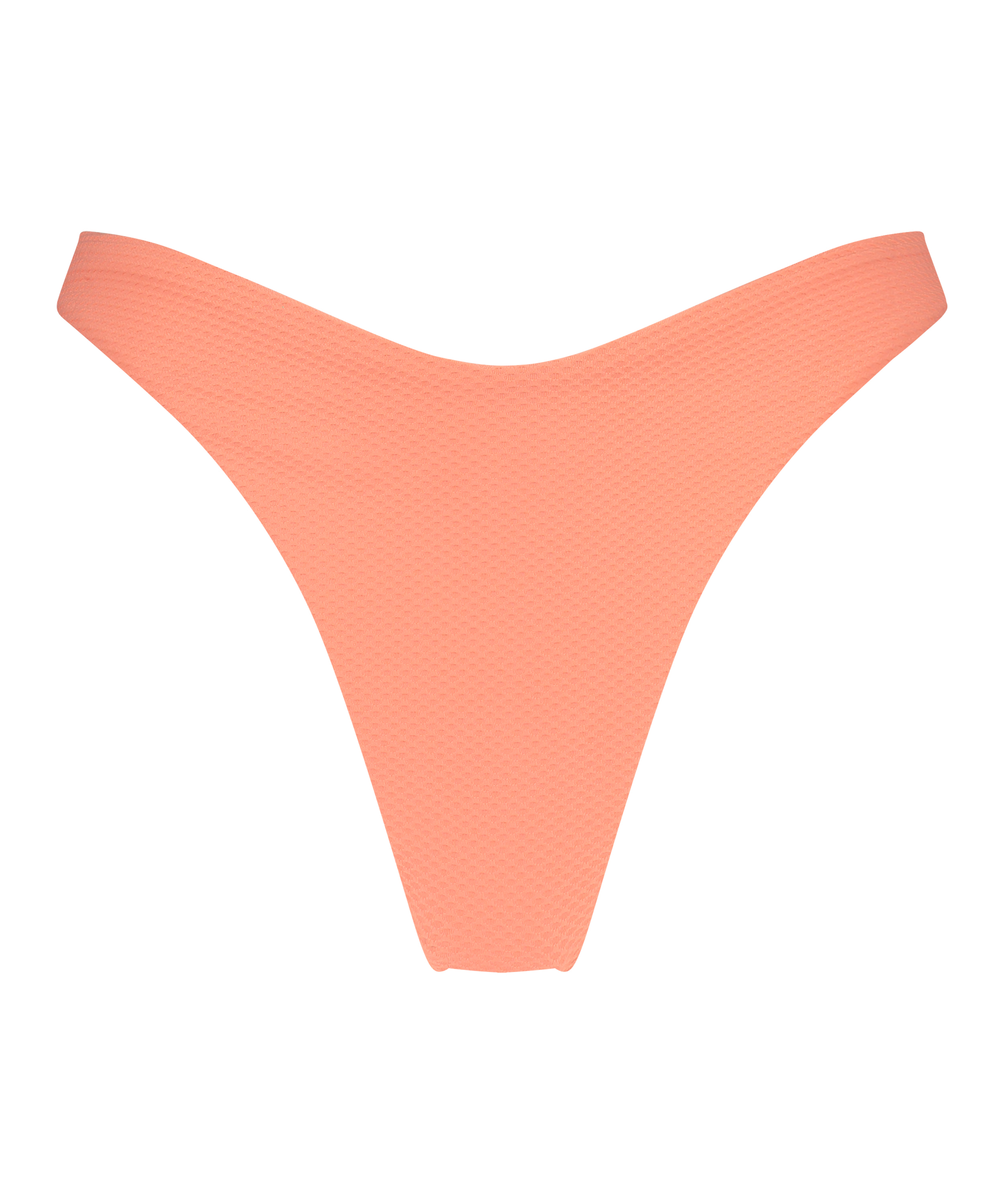 Bikinitrusse med høj benudskæring Peachy, Orange, main