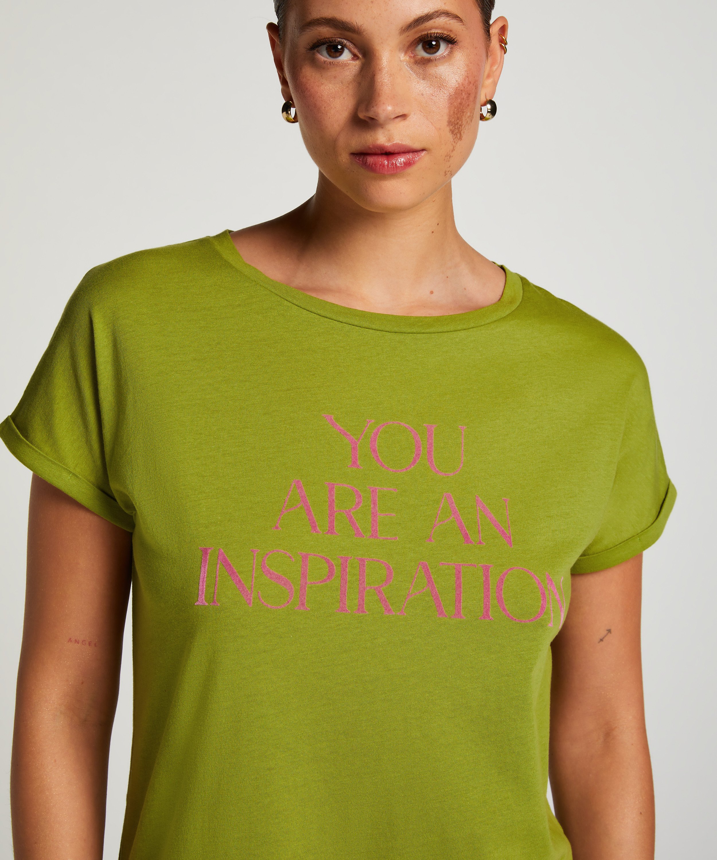 Natskjorte rund hals, Grøn, main