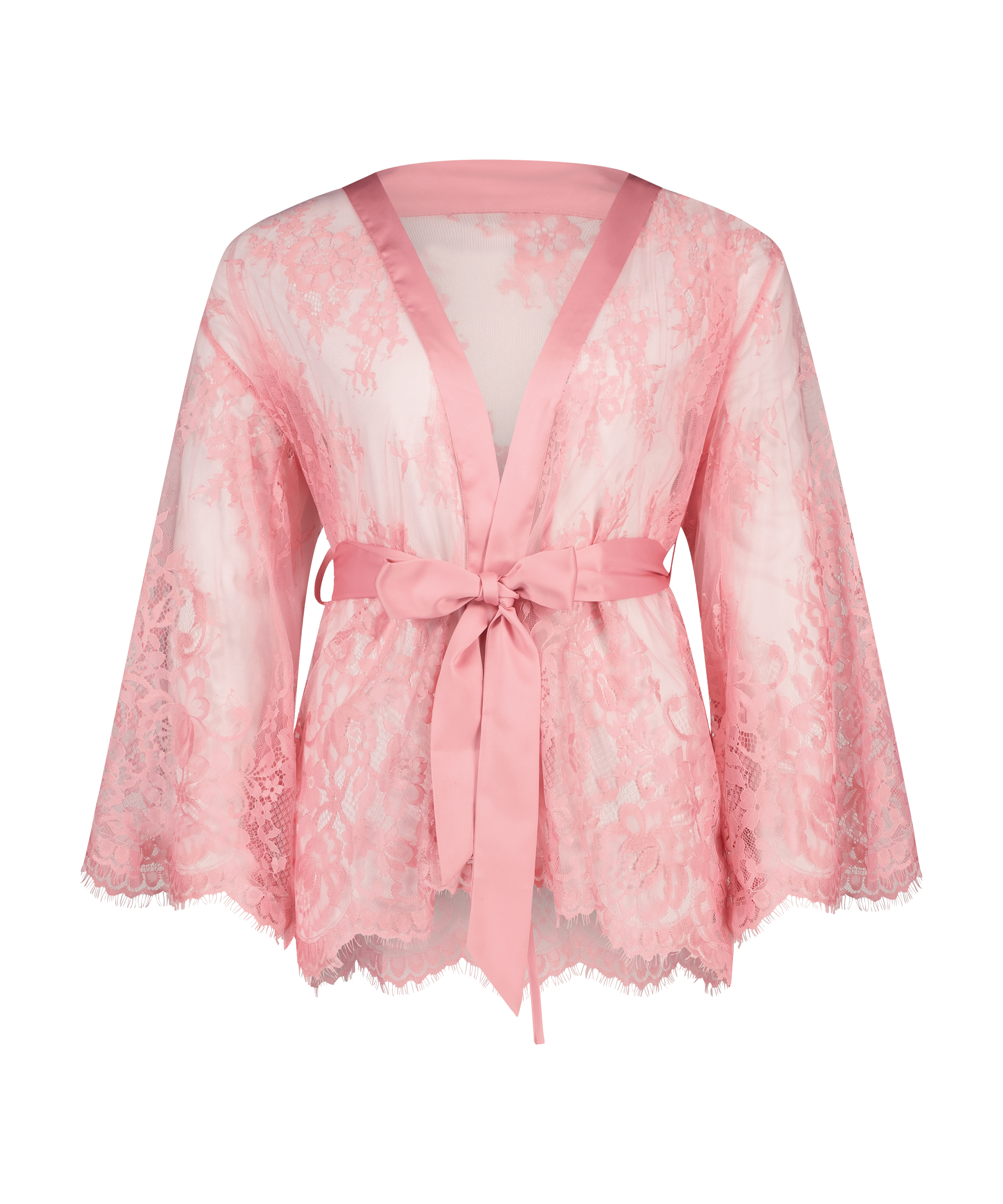 Lace Isabelle kimono, pink, main