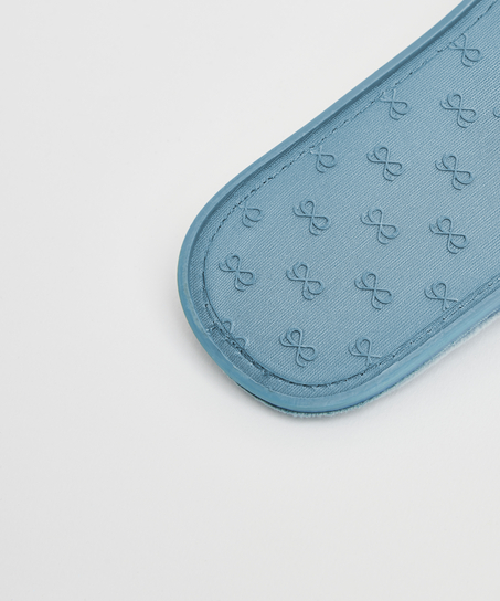 Velour Knot hjemmesko, Bl&aring;