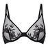 Hilton ikke-formstøbt bøjle-bh, Sort