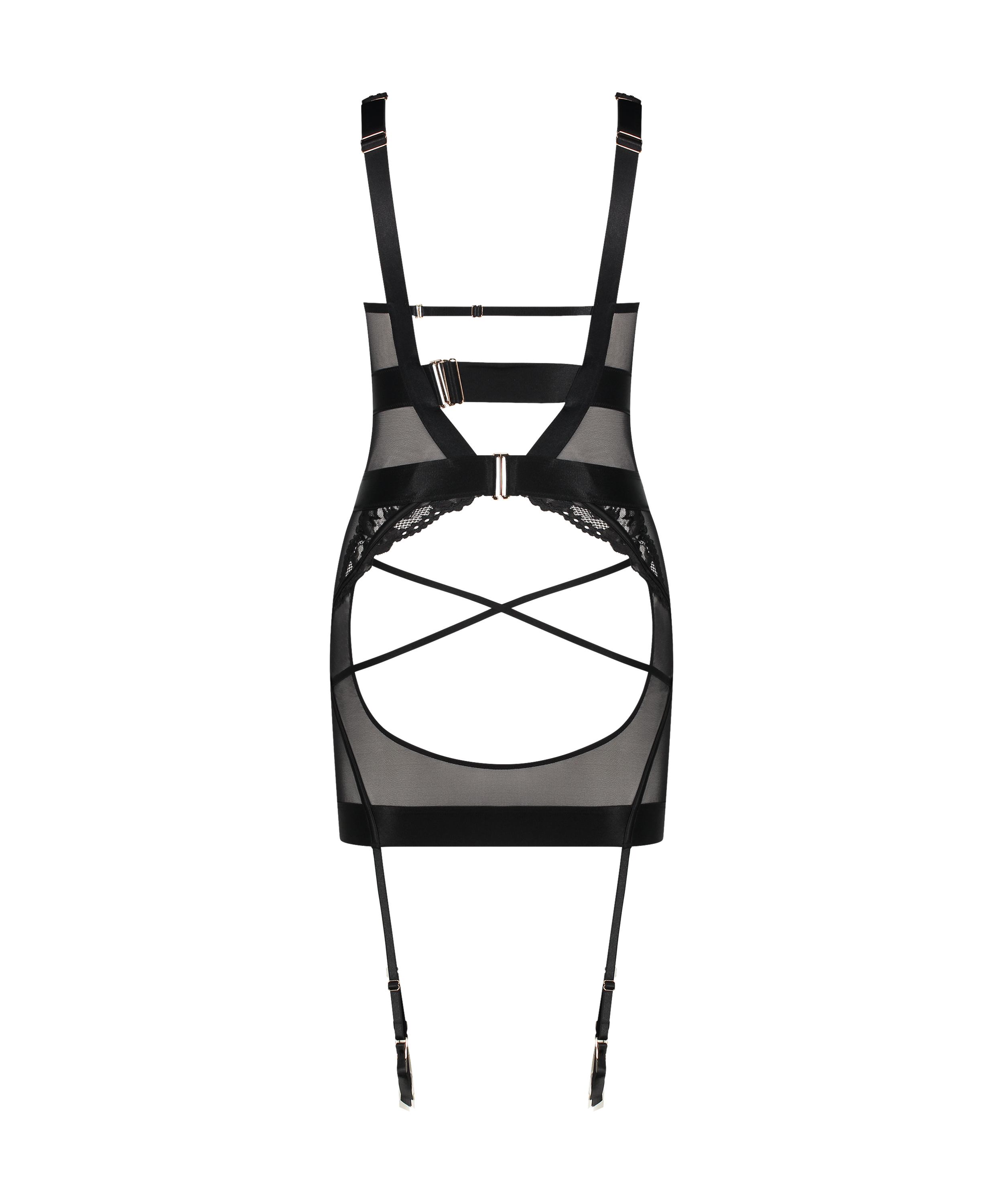 Slipkjole Elsa, Sort, main