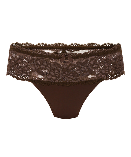 Florence Lace hipster g-streng, Brun