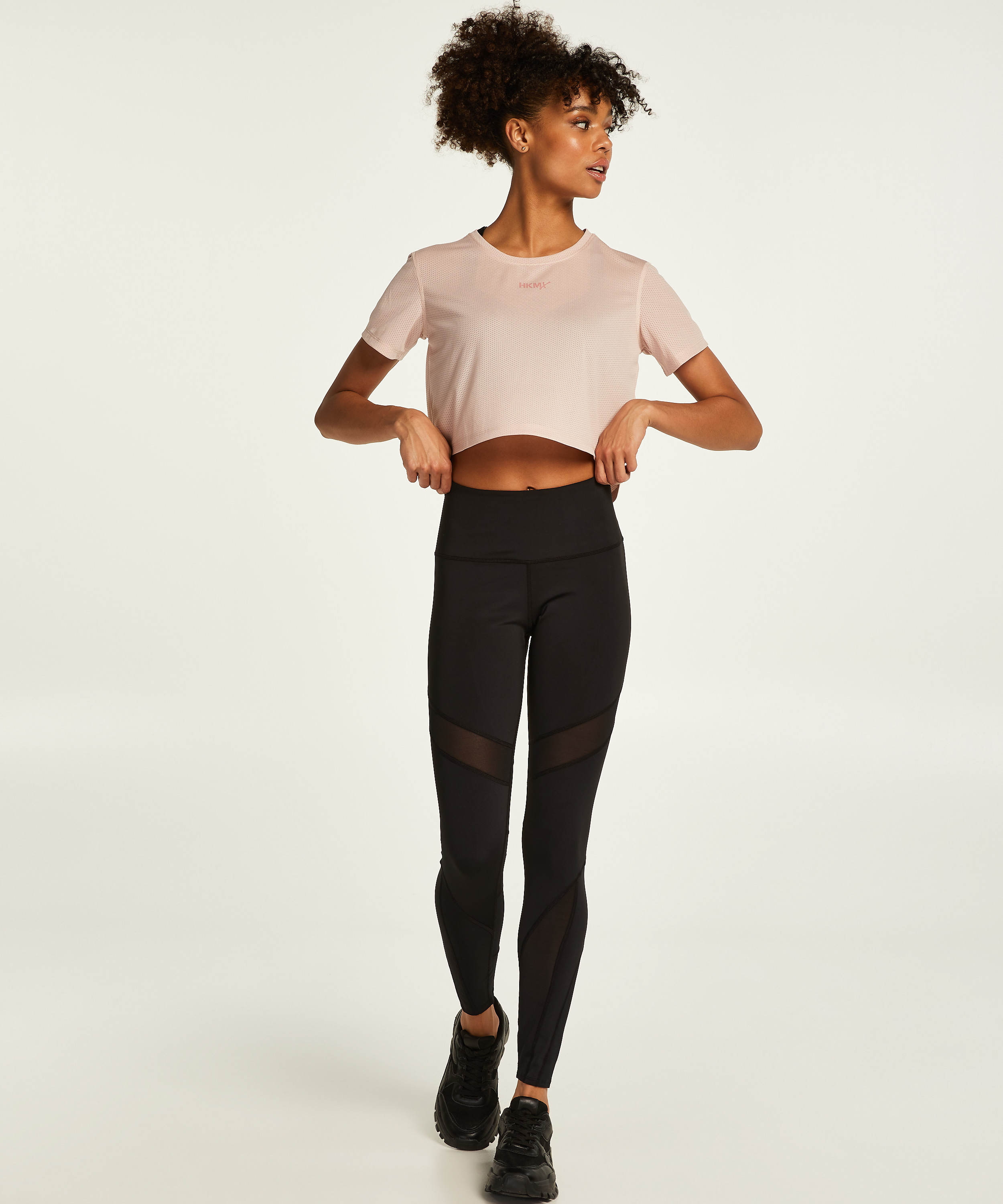 HKMX Croptop Mesh, Lyserød, main