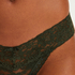 G-streng Floral lace, grøn