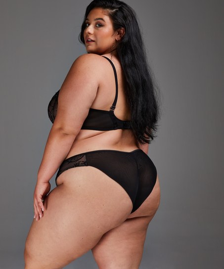 Ikke-formstøbt bøjle-bh Helena, Sort