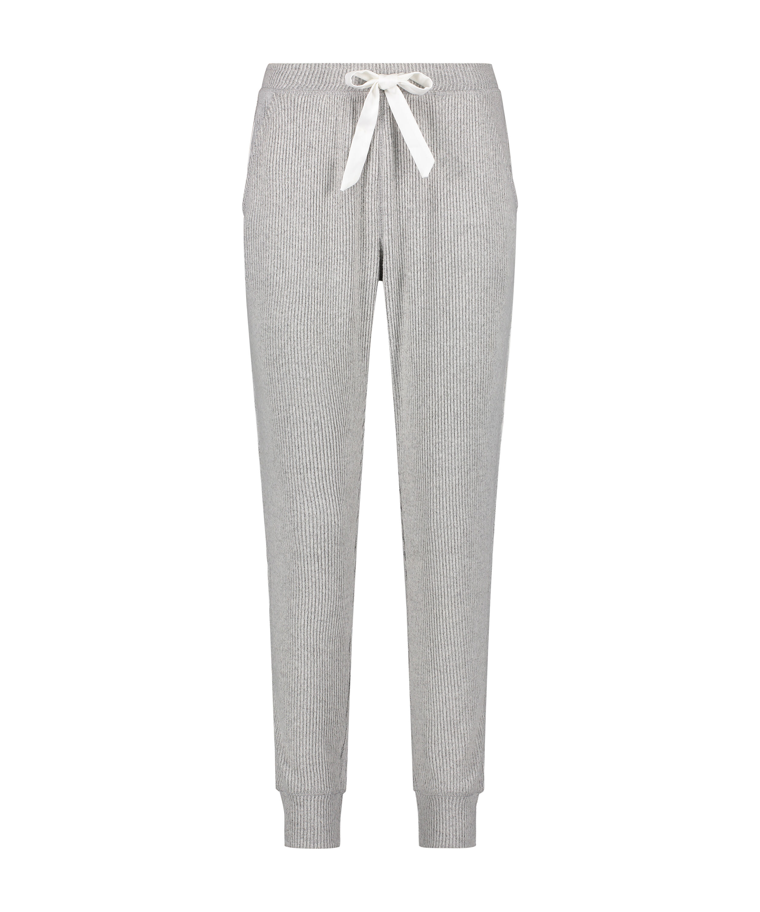 Tall pyjamasbukser Brushed Rib, Gr&aring;