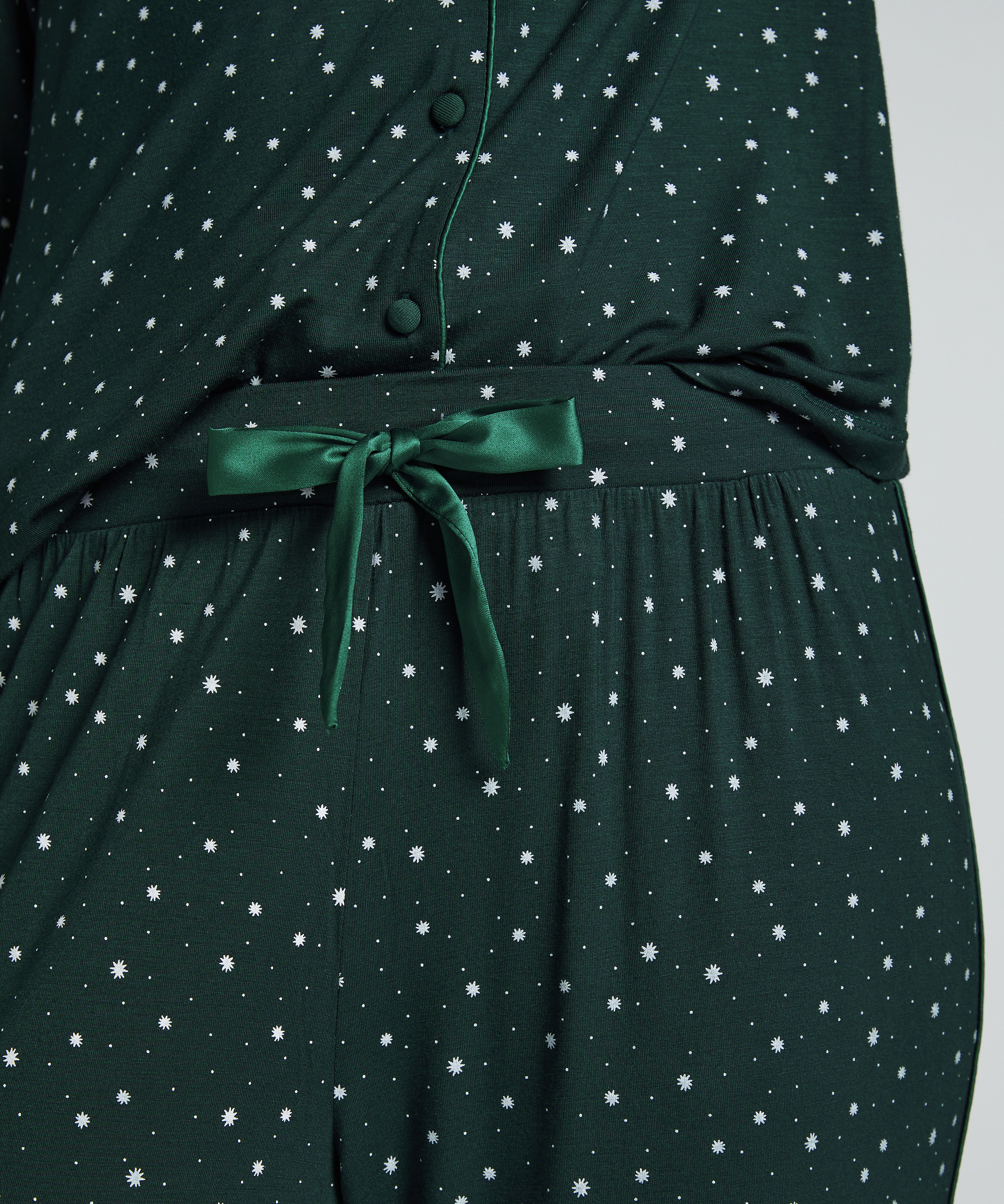 Pyjamasbukser Jersey, Gr&oslash;n, main