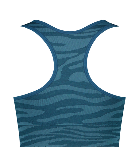 HKMX sømløs sports-bh, Blå