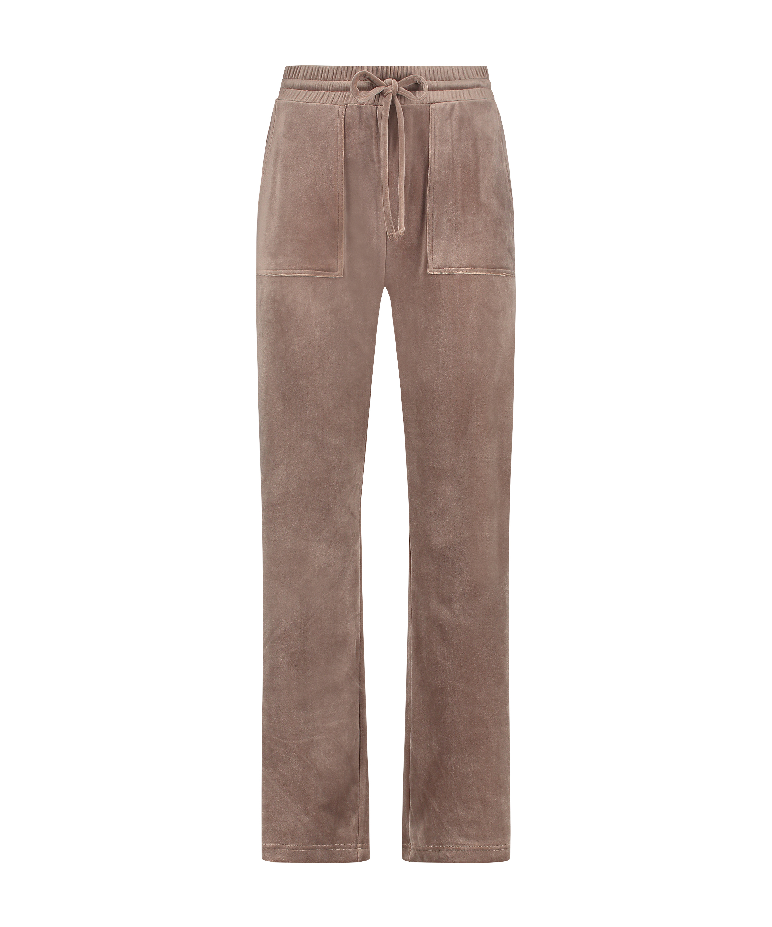 Joggingbukser velour, Brown, main