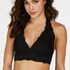 Formstøbt halterneck Bralette Marina, Sort