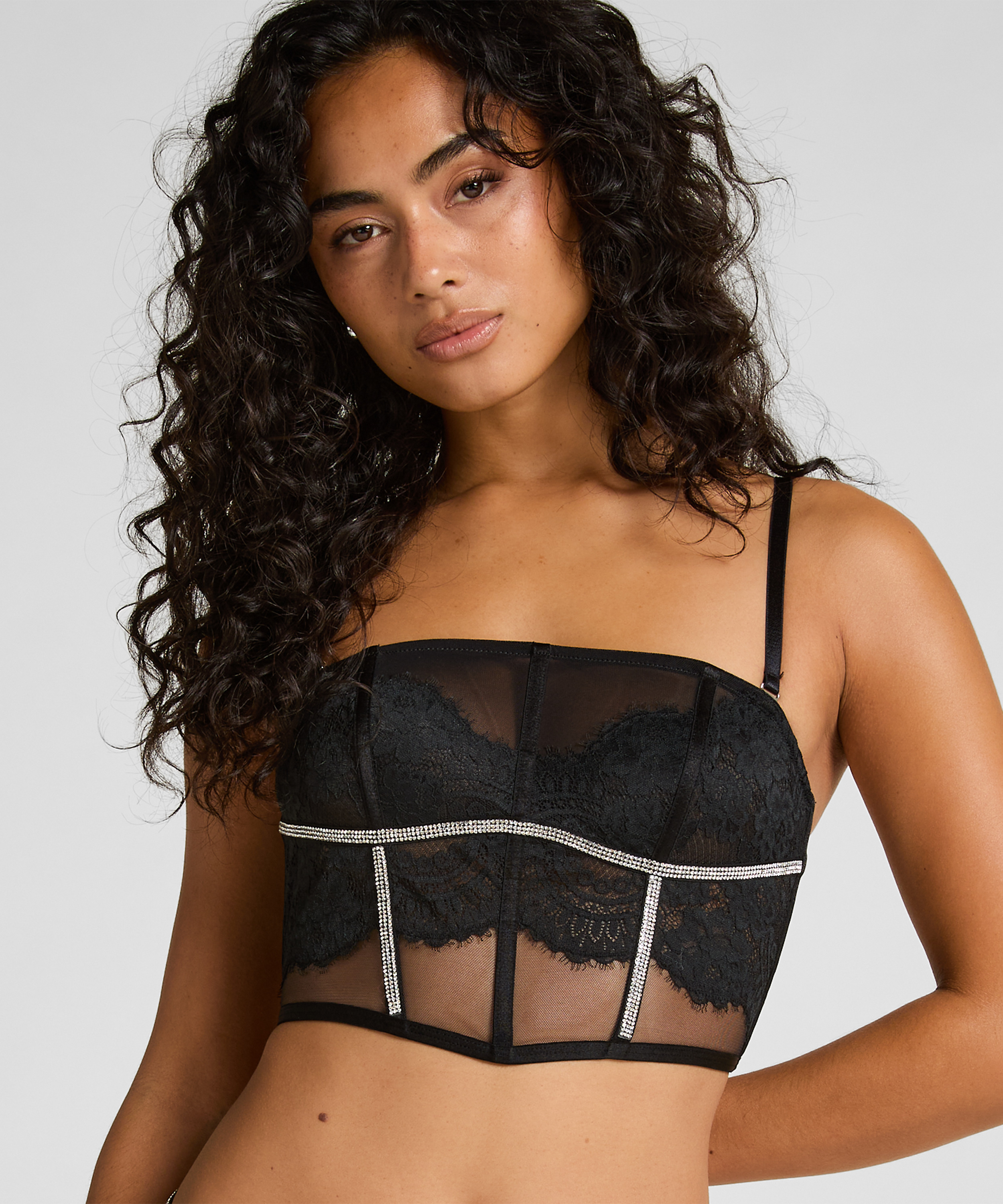 Odette bustier, Sort, main