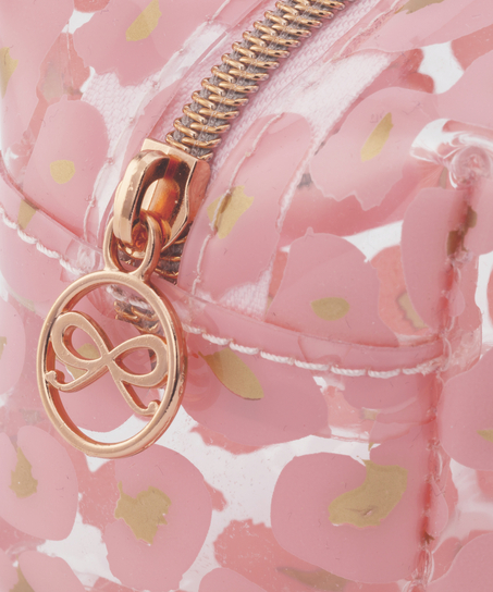 Leopard makeuptaske, pink
