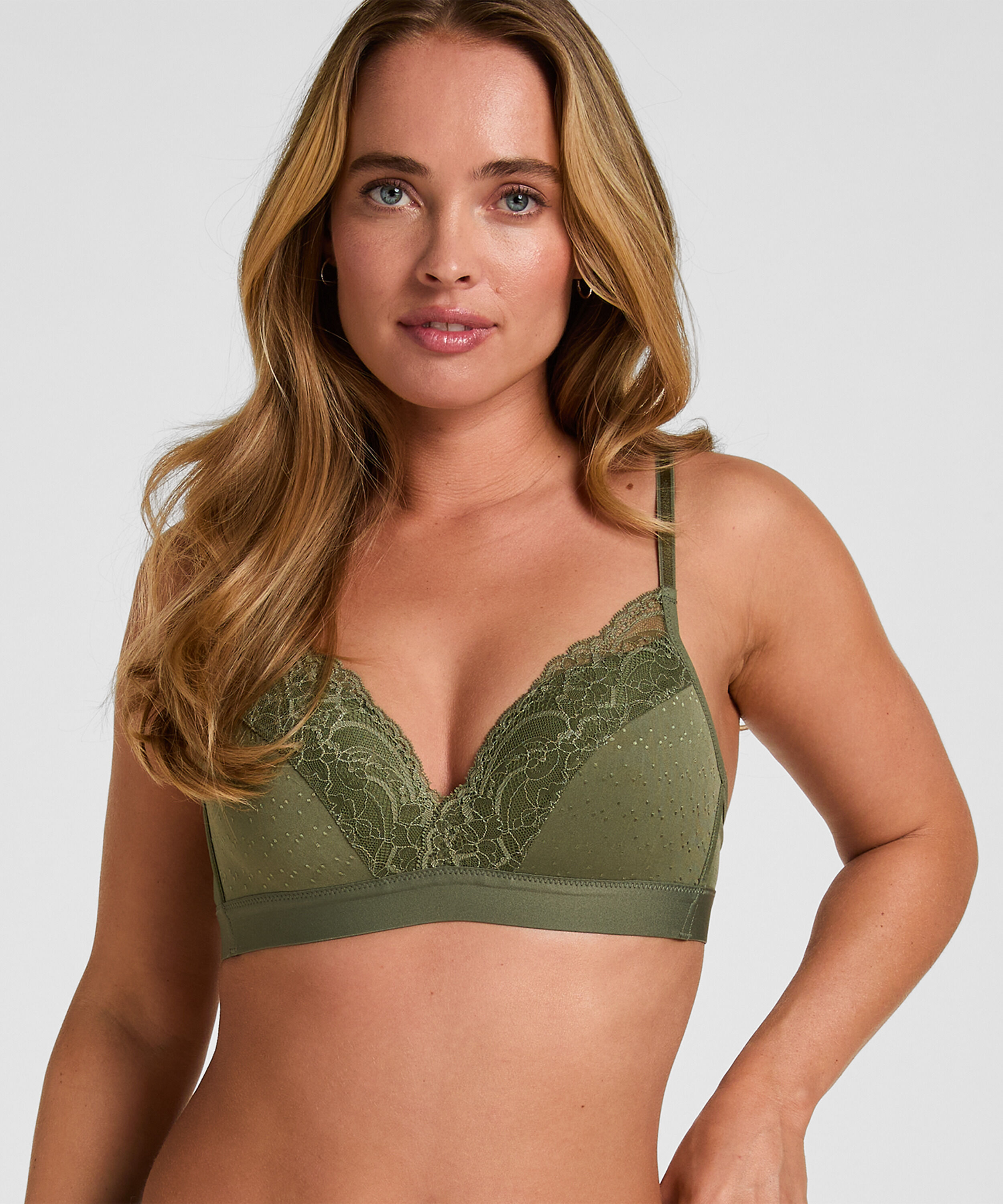 Formstøbt bh uden bøjle Sophie, Grøn Formstøbt bh uden bøjle Sophie, Grøn