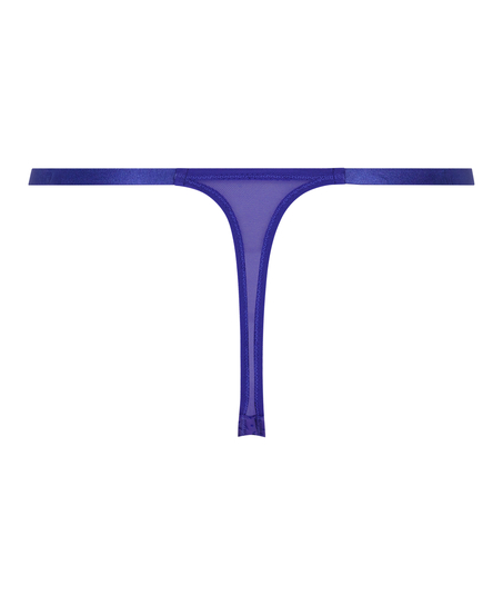 H&oslash;jt udsk&aring;ret g-streng Nikki, bl&aring;