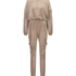 Jumpsuit h&aelig;ttetr&oslash;je velour, Brown