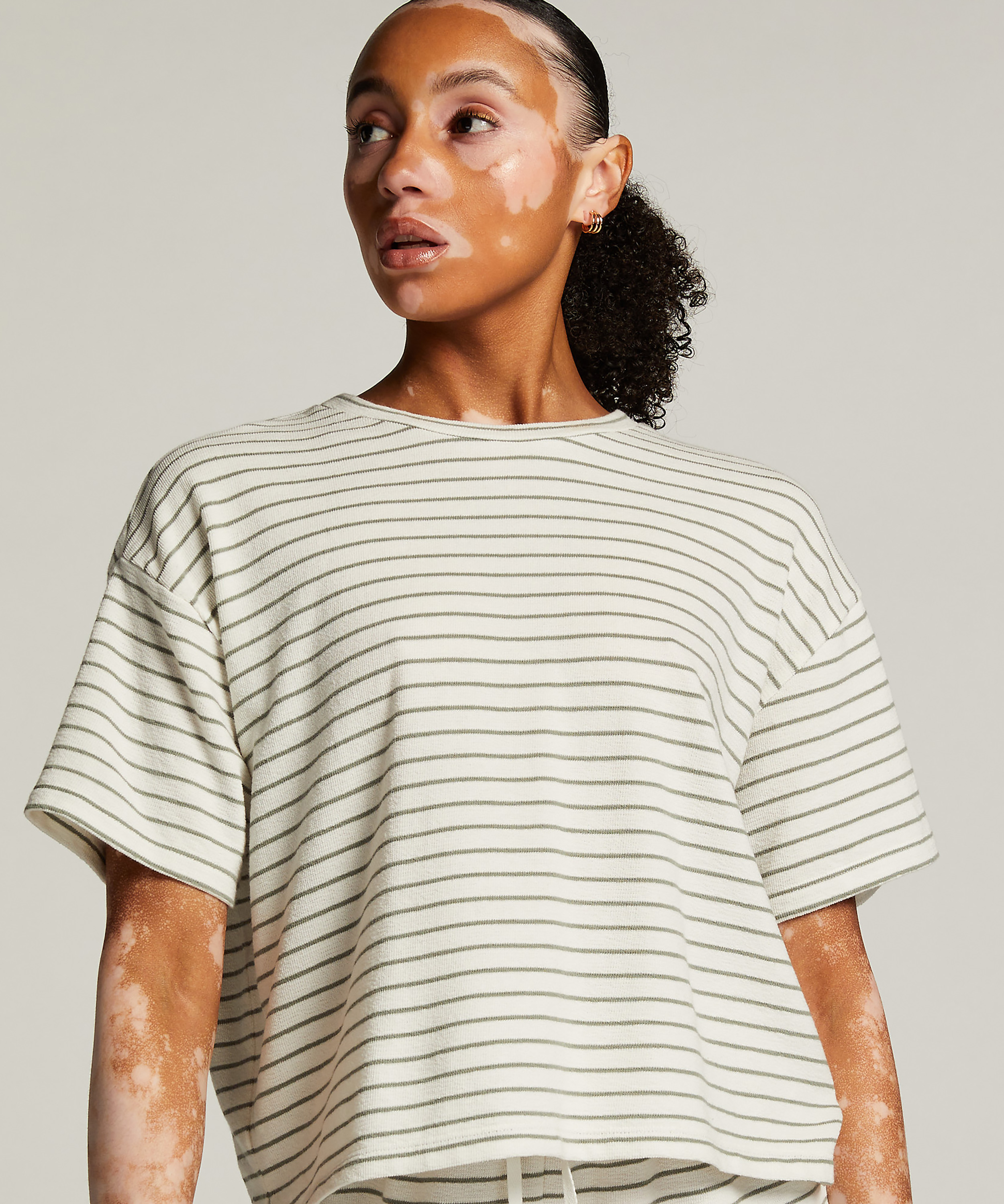 Pyjamastop, Hvid, main