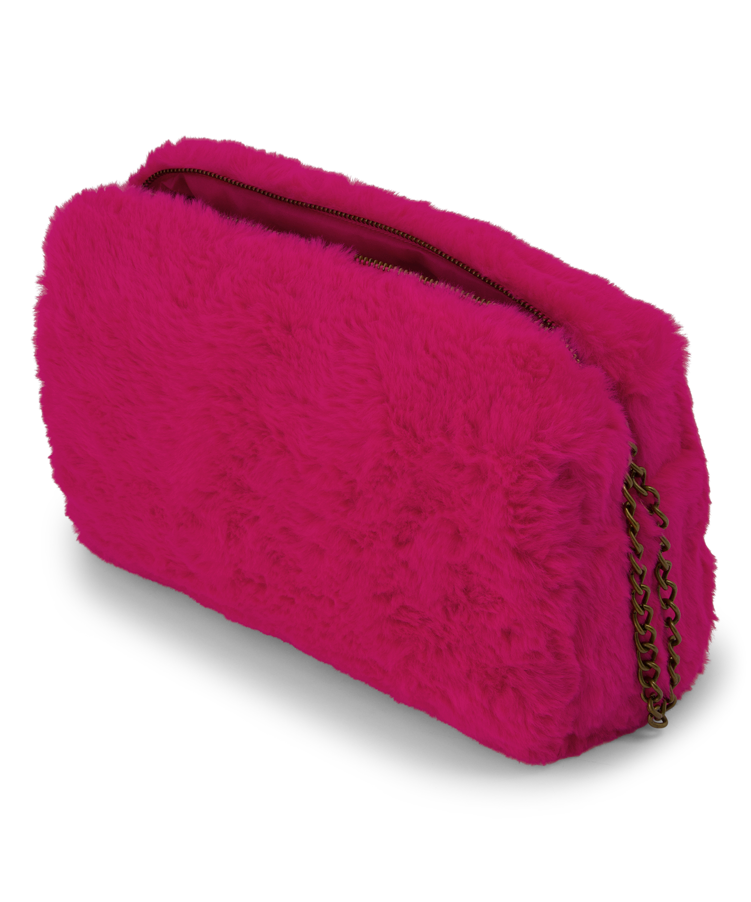 Makeup-taske Fake fur, pink, main