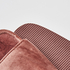 Fake fur velour slippers, pink